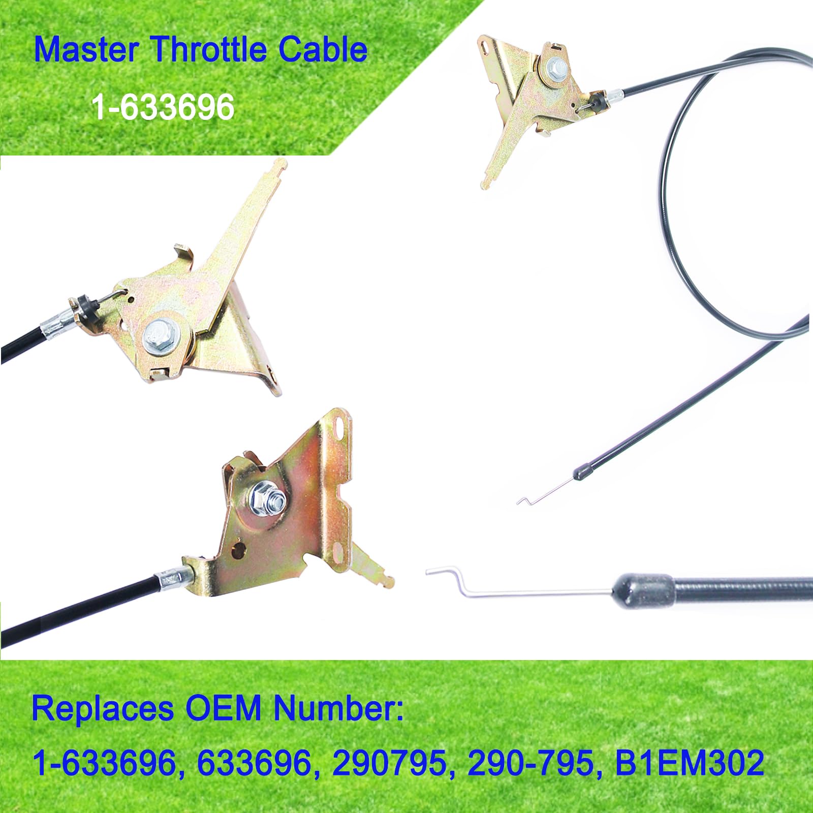 Amazon.com : JTEYINH Master Throttle Cable Compatible with Exmark